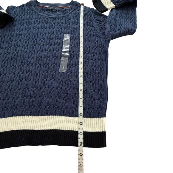 Tommy Hilfiger Navy Cable Knit Sweater NWT - Picture 7 of 8